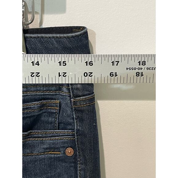 Democracy “Ab” Solution Jeans Women 8 Blue Skinny Dark Wash Stretch Slimming - Picture 8 of 11